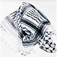 Palestinian Shemagh (scarve) Black/White, Genuine & Original & highest quality 