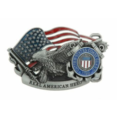 United States U.S. Coast Guard American Hero Metal Belt Buckle