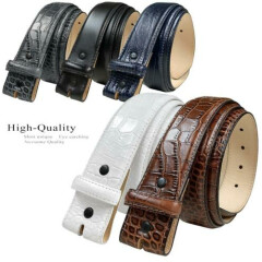 Replacement Belt Strap Italian Calfskin Genuine Leather Dress Belt Fits1-3/8"