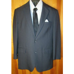 Men's Size 41L Blazer Sport Coat by Jos A Bank Dark Checked 2-Button Lined