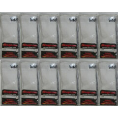 12 Snap-On Crew Socks Men's WHITE LARGE ~ FREE SHIP ~ MADE IN USA 12 PAIRS *NEW*