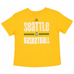Adidas WNBA Youth Boys (8-20) Seattle Storm Practice Graphic Tee, Yellow