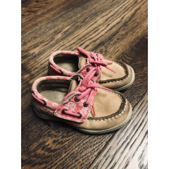 Toddler Pink Sperry Shoes Size 7.5US
