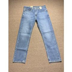 Levis 505 Men's Jeans 34x32 Regular Fit Straight Leg Denim Medium Wash Red Tab