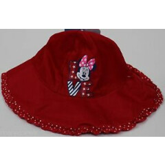 Disney Girls Minnie Mouse Infant Red LOVE Sun Hat NWT