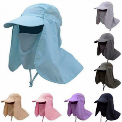 Sun Uv 360° Protection Cap Hat Camping Hunting Neck Face Cover Mask for Fishing