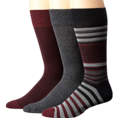 Cole Haan 44320 Multicolor 3-Pack Crew Cut Socks Men's Size 9-12