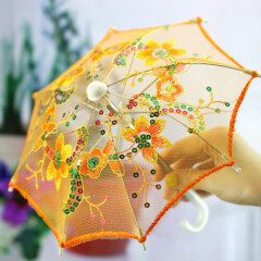2pcs Mini Lace Umbrella Decoration Play House Toy Umbrella Toy for Kids Children