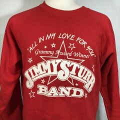 Vintage Jimmy Sturr Band Sweatshirt Xl Red Big Band Polka Grammy Award Winner