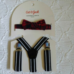 Baby Boys' Bowtie & Suspender Set - Cat & Jack™ Red/Black G2