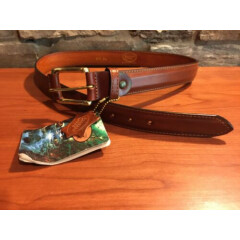 Bracken Creek Outdoorsman's Raised Center Style Leather Belt NEW w/tags Size 34