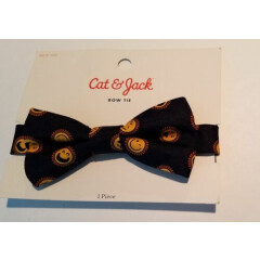 Toddler Boys Cat & Jack Brand Black & Yellow Smiley Face Adjustable Bow Tie