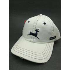 Deer Run Golf Club White Distressed Baseball Cap ~ Deer Hat 100% Cotton ~ NWT