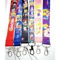 lot Cartoon mixs Sailor moon Neck Straps Key Chains Lanyard ID Holder