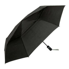 ShedRain The Ultimate Umbrella Vented, Black Automatic Open & Close 47.3-inch