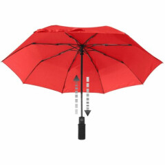 EuroSCHIRM Light Trek Automatic Flashlight Umbrella (Red) Trekking Hiking