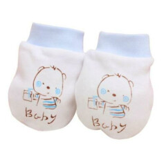 1 Pair Baby Boys Girls Gloves Cotton Cartoon Anti Scratch Mittens Soft Gloves