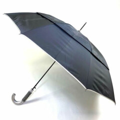"The Weather Station" Vented Canopy Gel Handle Automatic Stick Umbrella