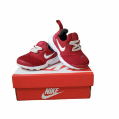 2017 Nike Presto Fly Slip On Gym Red/White/Dark Grey Toddler Shoes Size 5C 