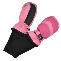 SnowStoppers Extra-Long Cuff 2-Tone Nylon Mittens for Ages 6 months -12 years 