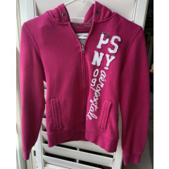 p.s. From Aeropostale Pink Zip Up Jacket Girls Size L (12)