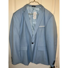 New Coofandy Baby Blue Blazer Suit Coat Mens XL Sport Jacket NWT