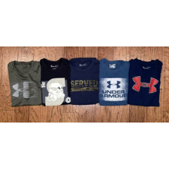 MENS LOT Of 5 UNDER ARMOUR HeatGear Loose Fit TShirts Size Small Star Wars