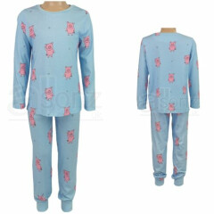 Childrens Boys Girls ex M S Percy Pig Long Sleeve Cotton Pyjama Sets PJs New Age