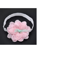 Little Girl Toddler Hairband Infant Kid Headdress Big Flower Lace Bow Pink/Green