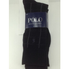 Men's RALPH LAUREN Black Dress Socks - 3 Pack - $36 MSRP - 40% off