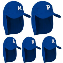 Junior legionnaire Baseball Cap Boy Girl Children Blue Hat Protection Letters 