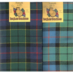 Forsyth Clan Tartan Scarf Scottish Wool Plaid 