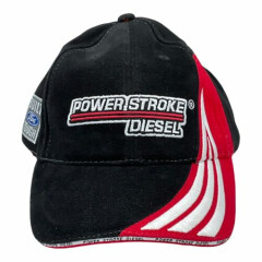 Ford Power Stroke Diesel adjustable cap, black w/ red & white stripe, BRAND NEW
