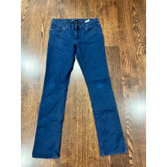 Girls Kids Levi Strauss Levi's Solid Blue Skinny Cotton Jeans Pants Size 12
