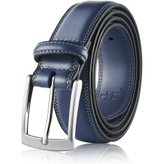 Men's Genuine Leather Dress Belt, Handmade, 100% Cow Leather, Fashion & Classic 