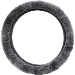 Super Soft Luxury Real Sheepskin Elasticated Universal Fit Steering Wheel Cover