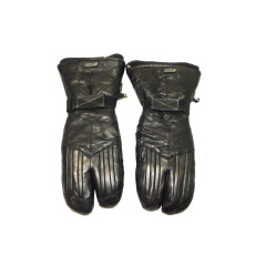 GKS II Ganka Size M Black Leather 3 Finger Gloves Split Mittens Insulated Mens M