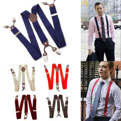 Men Clip On Commercial Elastic Accessories Across Vintage Portable Suspenders