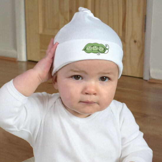 'Peas In A Pod' Baby Beanie Hat (BH00012951) image {2}