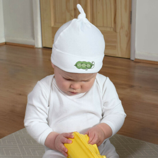 'Peas In A Pod' Baby Beanie Hat (BH00012951) image {4}