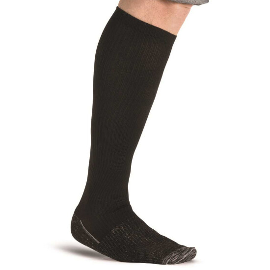 KingSize Men's Big & Tall Over-The-Calf Compression Silver Socks image {4}