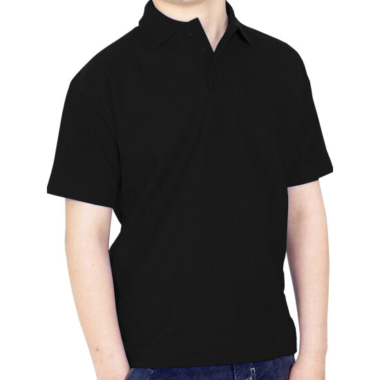 Polo Shirts Mens Adult Work Casual Sports Colours 22-42 Sizes Top Quality image {6}