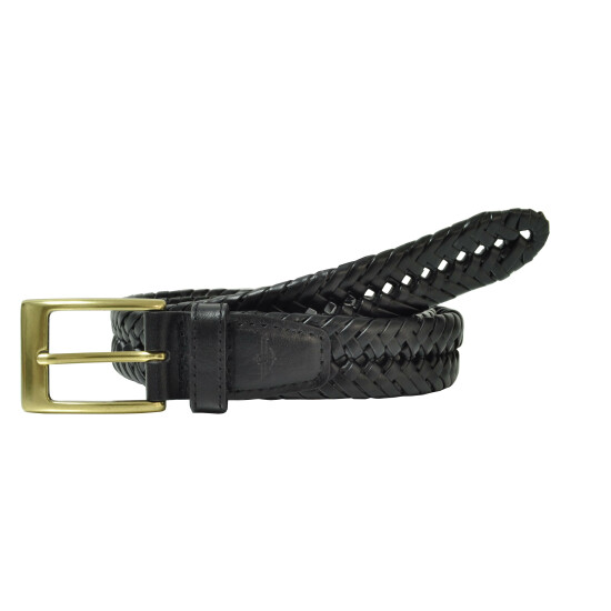 New Dockers Men's Fully Adjustable Double V-Weave Braided Belt image {2}
