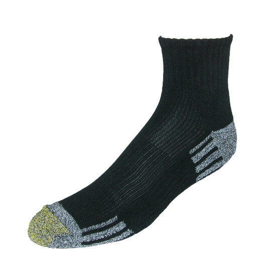 New Gold Toe Men's Athletic Outlast Quarter Socks (3 Pair Pack) image {3}