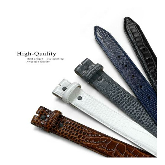 Replacement Belt Strap Italian Calfskin Genuine Leather Dress Belt Fits1-3/8" image {4}