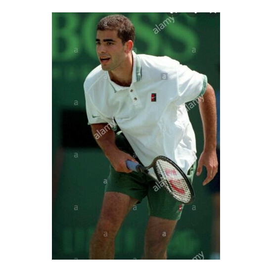 Very Rare Nike Court White Medium M Polo Shirt Sampras Agassi Federer Rafa Nadal image {2}