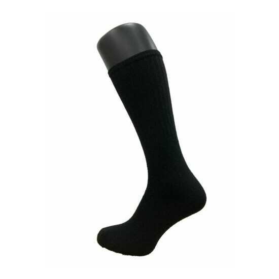 10-40 Pairs Mens Casual sports work Warm Black Socks Winter Cotton Rich 6-11 image {2}