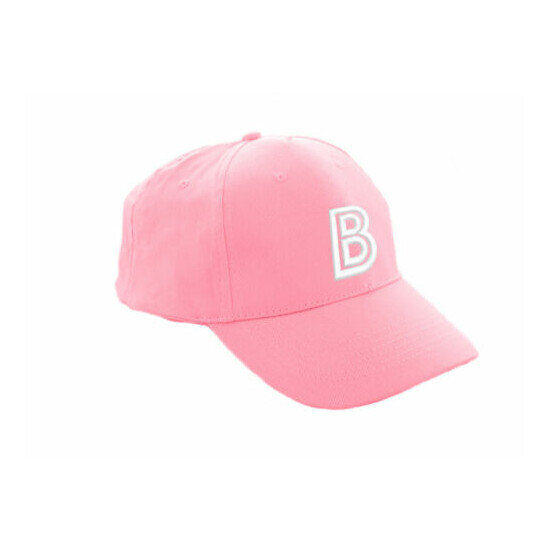 Kids Baseball Cap Boy Girl Adjustable Children Snap back Pink Hat Sport A-Z  image {3}