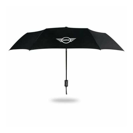 Folding Automatic Car Mini Cooper Black Umbrella Compact Travel Men Women  image {1}