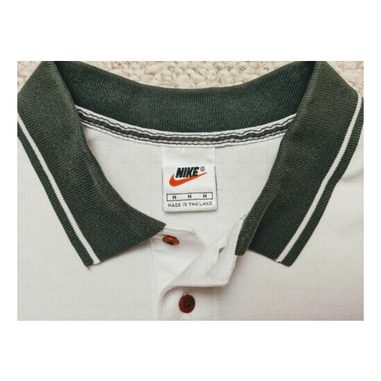 Very Rare Nike Court White Medium M Polo Shirt Sampras Agassi Federer Rafa Nadal image {3}